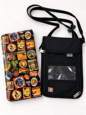 Lewis N Clark RFID Travel Bag & Sydney Love Passport Wallet 2pc Bundle